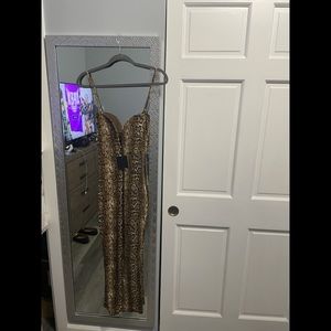 JLUXLABEL bodycon maxi snakeskin dress